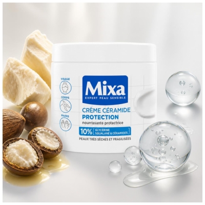 Mixa Crème Céramide Protection Peaux Très Sèches et Fragilisées 400 ml