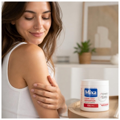 Mixa Crème Cica Réparation Peaux Très Sèches et Rugueuses 400 ml