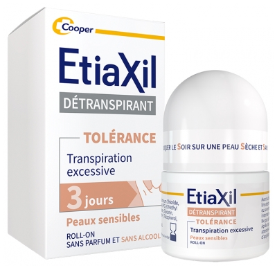 Etiaxil Détranspirant Tolérance Transpiration Excessive Lot de 2 x 15 ml
