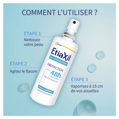 Etiaxil Déodorant Anti-Transpirant 48H Vaporisateur 100 ml