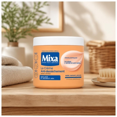Mixa La Crème Anti-Dessèchement Peaux Sèches 400 ml
