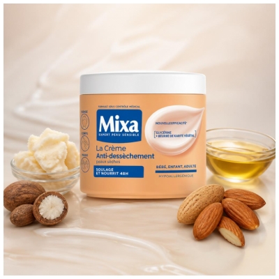Mixa La Crème Anti-Dessèchement Peaux Sèches 400 ml