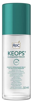 RoC Keops Déodorant Roll-On Peau Sensible 0% Aluminium 30 ml