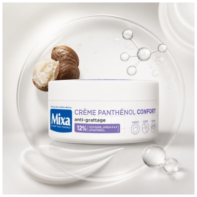 Mixa Crème Panthénol Confort Peaux Sèches et Réactives 150 ml