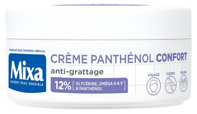 Mixa Crème Panthénol Confort Peaux Sèches et Réactives 150 ml
