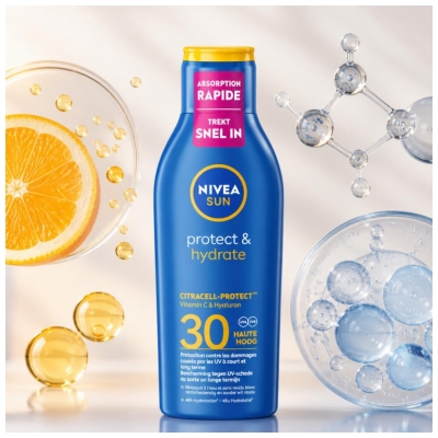 Nivea Sun Protect & Hydrate Lait Solaire UVA UVB SPF30 200 ml