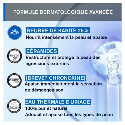 Uriage Xémose C8+ Cérat Relipidant Anti-Grattage Anti-Rechute 48H 200 ml