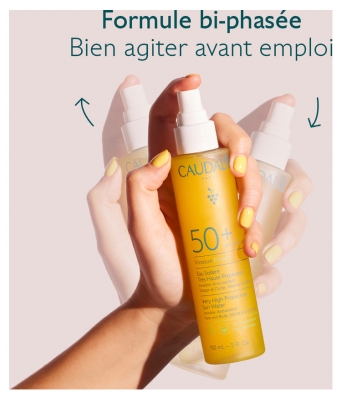 Caudalie Eau Solaire Visage Corps et Cheveux Très Haute Protection SPF50+ 150 ml