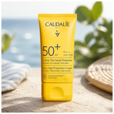 Caudalie Crème Très Haute Protection Visage et Cou SPF50+ 40 ml