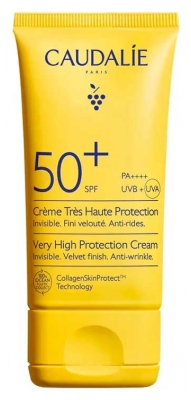 Caudalie Crème Très Haute Protection Visage et Cou SPF50+ 40 ml