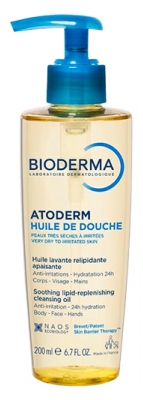 Bioderma Atoderm Huile de Douche Visage, Corps, Mains 200 ml