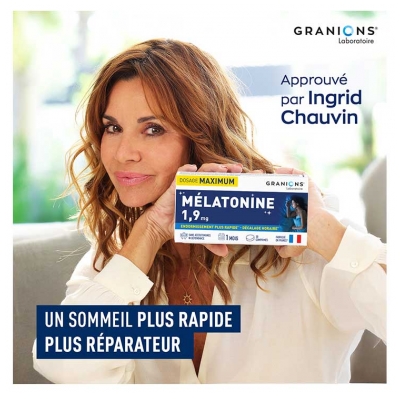Granions Mélatonine 1,9 mg Endormissement Plus Rapide 30 Comprimés