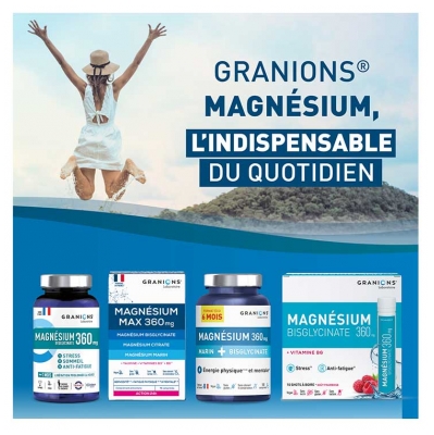 Granions Magnésium Bisglycinate 360 mg + Vitamine B6 10 Shots
