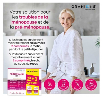 Granions Ménopause 6en1 180 Comprimés Sécables