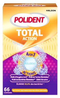 Polident Corega Power Max Nettoyant Total Action 4en1 66 Comprimés