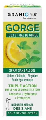 Granions Gorge Spray Mal de Gorge et Toux 20 ml