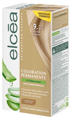 Elcéa Coloration Permanente à l'Aloe Vera Sans Ammoniaque 122 ml - Coloration : 9.32 Blond Cendré