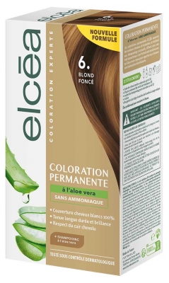 Elcéa Coloration Permanente à l'Aloe Vera Sans Ammoniaque 122 ml - Coloration : 6. Blond Foncé