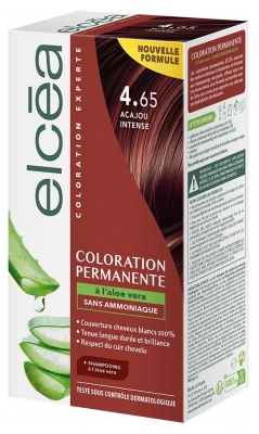 Elcéa Coloration Permanente à l'Aloe Vera Sans Ammoniaque 122 ml - Coloration : 4.65 Acajou Intense