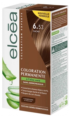 Elcéa Coloration Permanente à l'Aloe Vera Sans Ammoniaque 122 ml - Coloration : 6.53 Cacao