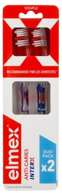 Elmex Anti-Caries Brosse à Dents Souple Tc Duo - Couleur : Bleu et Violet