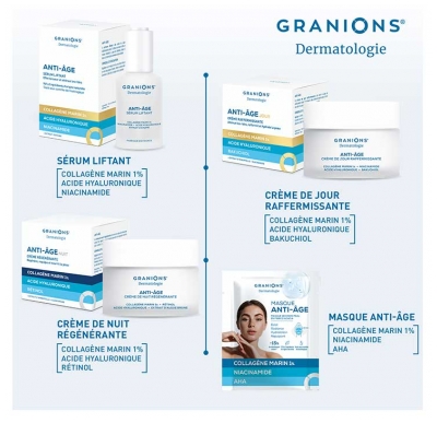 Granions Masque Anti-Âge Seconde Peau 2 Masques de 22 ml + 1 Offert