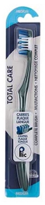 Plic Dental Total Care Medium Brosse à Dents - Couleur : Vert