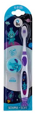 Plic Dental Junior Brosse à Dents Enfant 6-9 Ans - Couleur : Violet