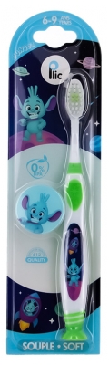 Plic Dental Junior Brosse à Dents Enfant 6-9 Ans - Couleur : Vert