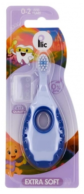 Plic Dental Baby Brosse à Dents Enfant 0-2 Ans - Couleur : Bleu