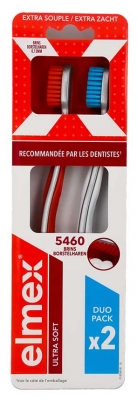 Elmex Anti-Caries Ultrasoft Duo 2 Brosses à Dents