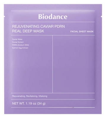 Biodance Rejuvenating Caviar PDRN Real Deep Masque Visage 34 g