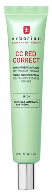 Erborian CC Red Correct Soin Correcteur Anti-Rougeurs Teinté SPF30 40 ml