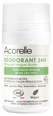Acorelle Déodorant 24H Efficacité Longue Durée Fraîcheur Intense Bille Bio 50 ml