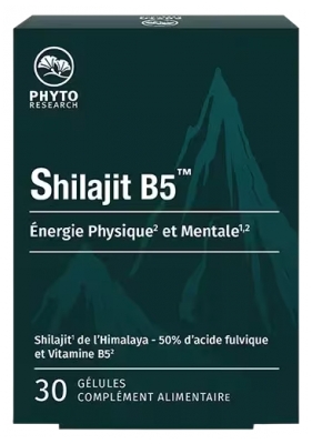Phytoresearch Shilajit B5 Énergie Physique et Mentale 30 Gélules