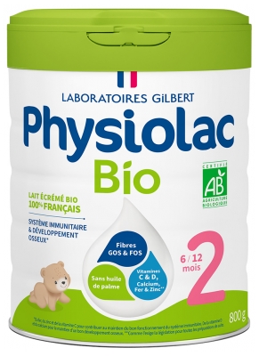 Physiolac Bio 2 800 g Certbio