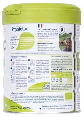 Physiolac Bio Fe 2 800 g Certbio