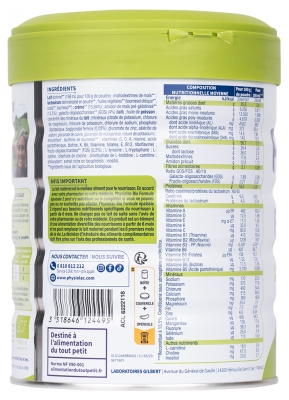 Physiolac Bio Fe 2 800 g Certbio