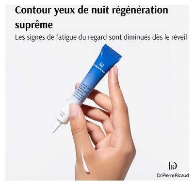 Dr Pierre Ricaud Contour Yeux de Nuit Régénération Suprême Probiotiques + Micro-Arn de Lavande Bio 15 ml