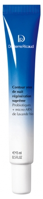 Dr Pierre Ricaud Contour Yeux de Nuit Régénération Suprême Probiotiques + Micro-Arn de Lavande Bio 15 ml