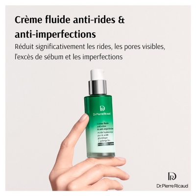 Dr Pierre Ricaud Crème Fluide Anti-Rides & Anti-Imperfections Peaux Mixtes à Grasses 40 ml 