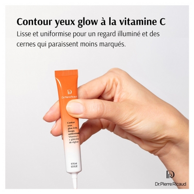 Dr Pierre Ricaud Contour Yeux Glow Éclat Lissage Uniformisation Vitamine C et Glabridine de Réglisse 15 ml