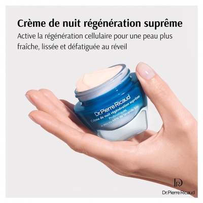 Dr Pierre Ricaud Crème de Nuit Régénération Suprême Probiotiques + Micro-Arn de Lavande Bio 40 ml