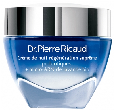 Dr Pierre Ricaud Crème de Nuit Régénération Suprême Probiotiques + Micro-Arn de Lavande Bio 40 ml