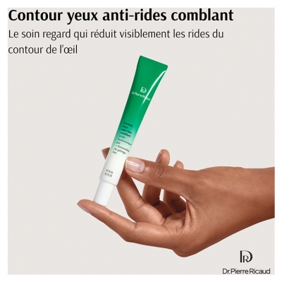 Dr Pierre Ricaud Contour Yeux Anti-Rides Comblant Acide Hyaluronique Pur + Flavonoïdes de Galanga Bio 15 ml