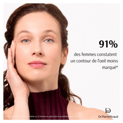 Dr Pierre Ricaud Contour Yeux Anti-Rides Comblant Acide Hyaluronique Pur + Flavonoïdes de Galanga Bio 15 ml