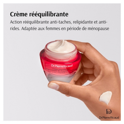 Dr Pierre Ricaud Crème Rééquilibrante à la Provitamine B5 et Peptides d'Artichaut 40 ml