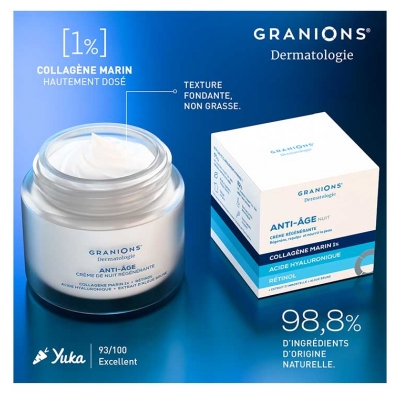Granions Anti-Âge Nuit Crème Régénérante Nourrissante 50 ml