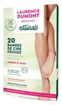 Laurence Dumont Institut Naturals Bandes de Cire Froide Corps & Jambes x 20
