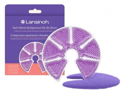 Lansinoh 2 Compresses Apaisantes Chaudes / Froides
